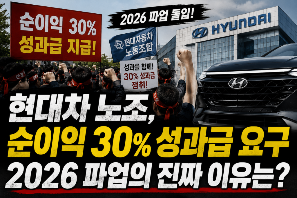 현대차 노조, 순이익 30% 성과급 요구…2026년 07월 부분 파업의 진짜 이유는? 1 현대차-파업